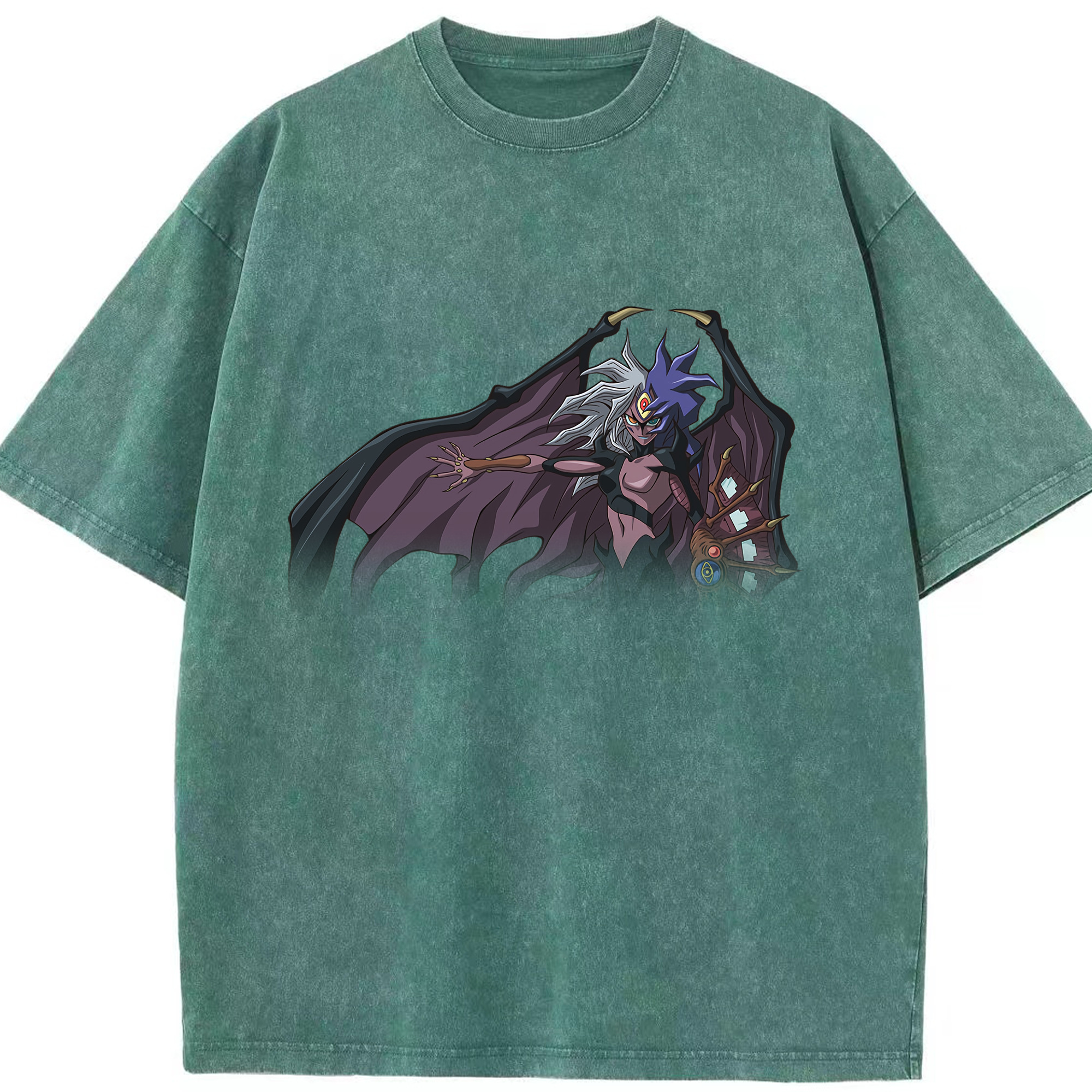 （画像用） 遊☆戯☆王 Yu-Gi-Oh! 綿100% ヴィンテージ風 半袖Tシャツ（フロントプリント）